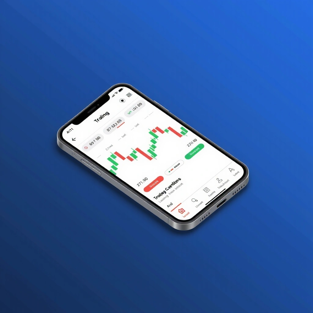 Trading chart integration in mobile game